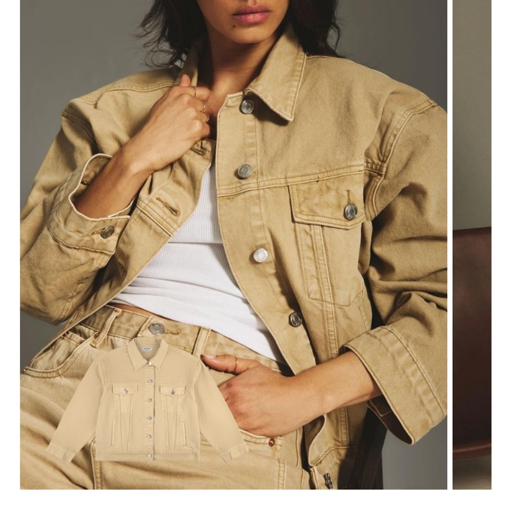 Parke Tan Denim Jacket NWT